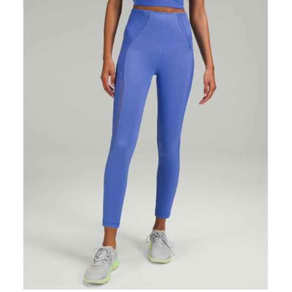 Lululemon Everlux and Mesh Super-High-Rise Training Tight 25" Wild Indigo Size 2 - Picture 1 of 11